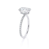 2.50ct Oval Cut Moissanite, Classic Engagement Ring, Available in White Gold or Platinum