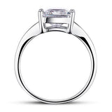 1.50ct Classic Princess Cut Diamond Engagement Ring, 925 Sterling Silver