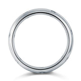 0.15ct Contemporary Full Eternity Ring, Wedding Band, 925 Silver