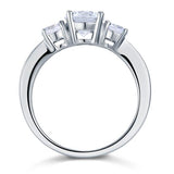 1.25ct Classic Diamond 3 Stone Engagement Ring, 925 Silver