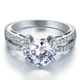 1.25ct Vintage Diamond Engagement Ring, Round Brilliant Cut, 925 Silver