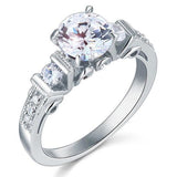 1.25ct Vintage Diamond Engagement Ring, Round Brilliant Cut, 925 Silver