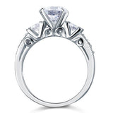 1.25ct Vintage Diamond Engagement Ring, Round Brilliant Cut, 925 Silver