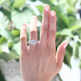 2.00ct Vintage Diamond Engagement Ring, Round Brilliant Cut, 925 Silver