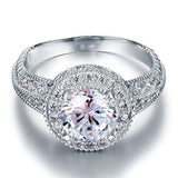 2.00ct Vintage Diamond Engagement Ring, Round Brilliant Cut, 925 Silver