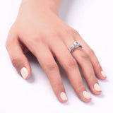 1.00ct Vintage Diamond Engagement Ring, Round Brilliant Cut, 925 Silver