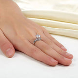 1.25ct Classic Round Brilliant Cut Diamond Engagement Ring, 925 Sterling Silver