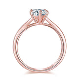 1.00ct Classic Round Brilliant Cut Rose Gold Diamond Ring