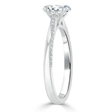 Lab-Diamond Oval Cut Engagement Ring, Classic Style, Choose Your Stone Size and Metal