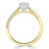 Lab-Diamond Marquise Cut Engagement Ring, Classic Style, Choose Your Stone Size and Metal