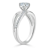 Lab-Diamond Asscher Cut Engagement Ring, Classic Style, Choose Your Stone Size and Meta