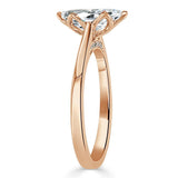 Lab-Diamond Marquise Cut Engagement Ring, Classic Design, Choose Your Stone Size and Metal