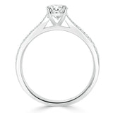 Lab-Diamond Oval Cut Engagement Ring, Classic Style, Choose Your Stone Size and Metal