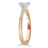 Lab-Diamond Oval Cut Engagement Ring, Classic Style, Choose Your Stone Size and Metal