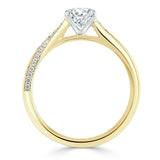 Lab-Diamond Oval Cut Engagement Ring, Classic Style, Choose Your Stone Size and Metal