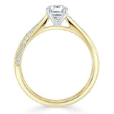 Lab-Diamond Asscher Cut Engagement Ring, Classic Style, Choose Your Stone Size and Metal