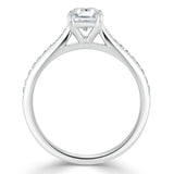 Lab-Diamondf Asscher Cut Engagement Ring, Classic Style, Choose Your Stone Size and Metal
