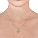 Heart Shaped Pendant 0.15ct