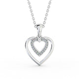 Heart Shaped Pendant 0.15ct