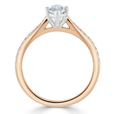 Lab-Diamond Marquise Cut Engagement Ring, Classic Style, Choose Your Stone Size and Metal