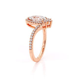 1.50ct Pear Cut Moissanite Engagement Ring, Vintage Boho Design, Available in Rose Gold, White Gold or Yellow Gold
