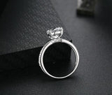 2.00ct Round Cut Moissanite Engagement Ring, Available in White Gold or Platinum