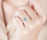 2.00ct Round Cut Moissanite Engagement Ring, Available in White Gold or Platinum