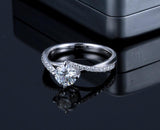 Copy of Classic Round Cut Twist Moissanite Engagement Ring, Choose Your Stone Size and Metal