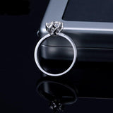 Lab-Diamond Classic Round Cut Engagement Ring, Choose Your Stone Size and Metal