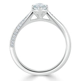 Lab-Diamond Marquise Cut Engagement Ring, Classic Style, Choose Your Stone Size and Metal