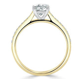 1.00ct Cushion Cut Moissanite Engagement Ring, Classic Style, Available in White Gold, Platinum, Rose Gold or Yellow Gold