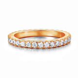 0.70ct Full Diamond Eternity Ring, Round Brilliant Cut Diamonds, 925 Sterling Silver, Rose Gold Plated