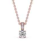 Round Cut Classic Solitaire Pendant