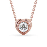 Round Cut Classic Solitaire Pendant