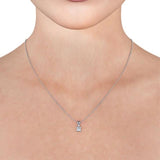 Princess Cut Classic Solitaire Pendant