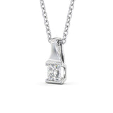 Princess Cut Classic Solitaire Pendant
