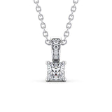Princess Cut Classic Solitaire Pendant