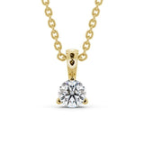 Round Cut Classic Solitaire Pendant