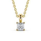 Princess Cut Classic Solitaire Pendant