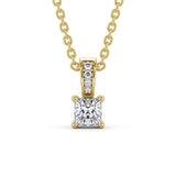Princess Cut Classic Solitaire Pendant