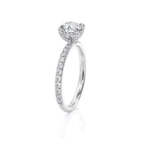 Lab-Diamond, Round Cut Engagement Ring, Classic Style, Choose Your Stone Size and Metal