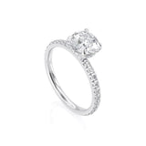 Lab-Diamond, Round Cut Engagement Ring, Classic Style, Choose Your Stone Size and Metal