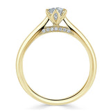 Lab-Diamond Marquise Cut Engagement Ring, Classic Design, Choose Your Stone Size and Metal
