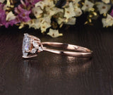 Pear Cut Moissanite Engagement Ring, Vintage Design, Choose Your Stone Size & Metal