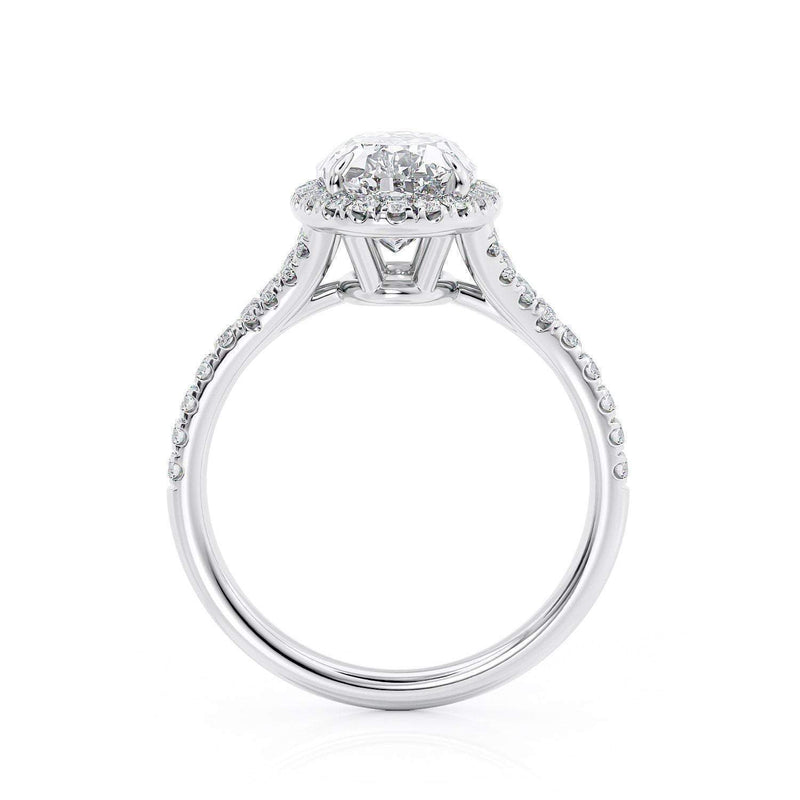 2.50ct Oval Cut Moissanite, Classic Engagement Ring, Available in White Gold or Platinum