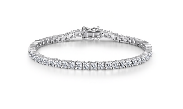 6.00ct Simulated Diamond Tennis Bracelet, 925 Sterling Silver