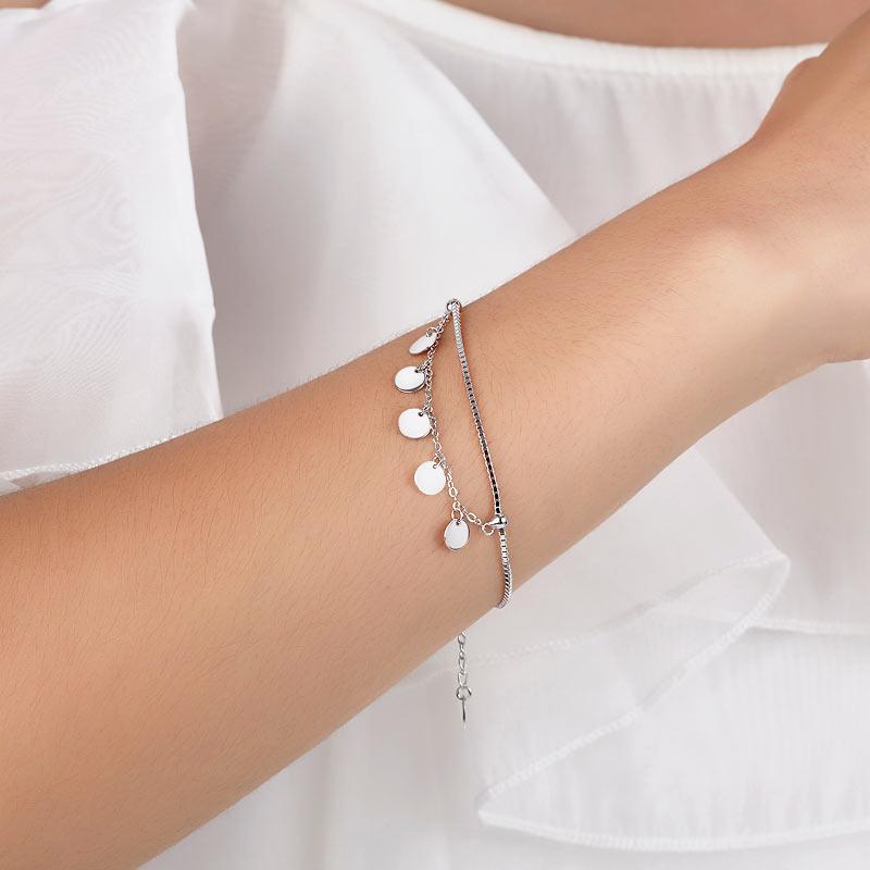 925 Sterling Silver Bracelet, Perfect Gift for Wedding or Birthday