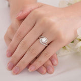 1.25ct Diamond Twist, Round Brilliant Cut Engagement Ring, 925 Sterling Silver