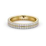 Full Eternity Ring, Round Cut Double Row