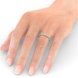 Full Eternity Ring, Round Cut Rub-Over Setting